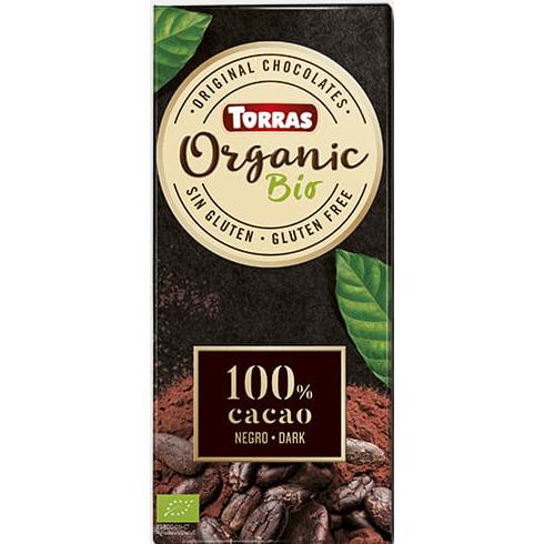 Chocolat noir 100 % bio vegan Torras 100 g