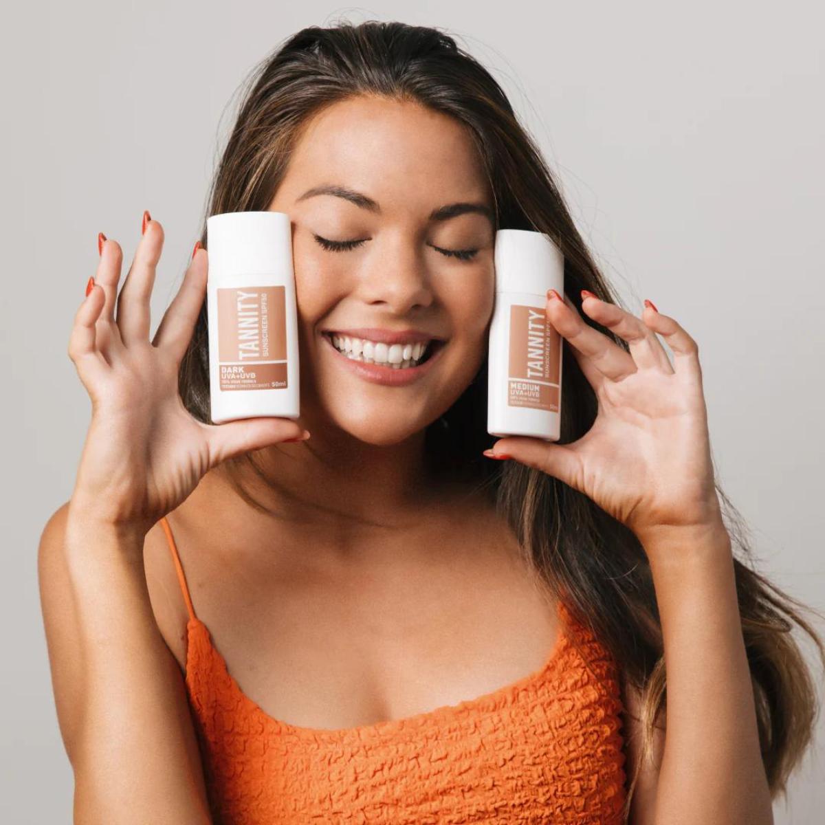 Zonnebrandcrème met kleur SPF50 - Dark, Tannity 50 ml