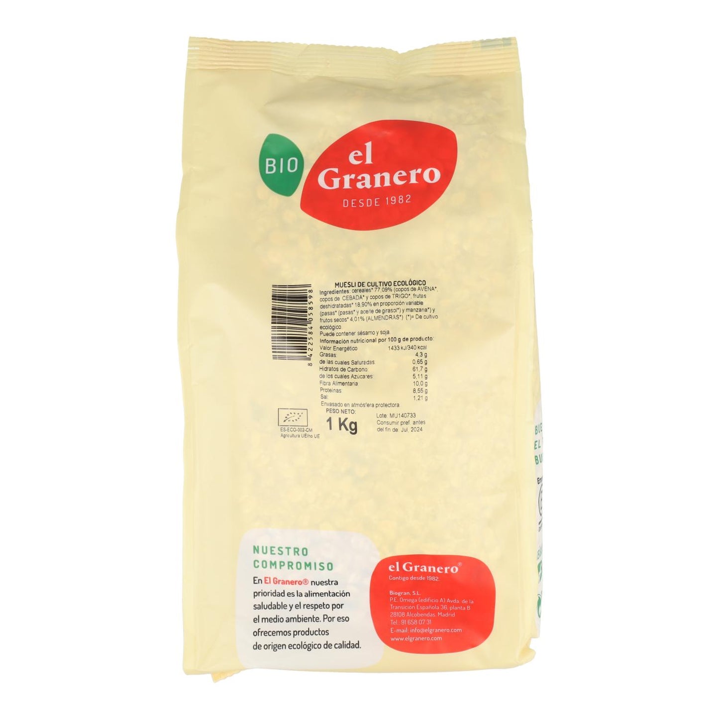 Musli ekologiczne El Granero 1 kg