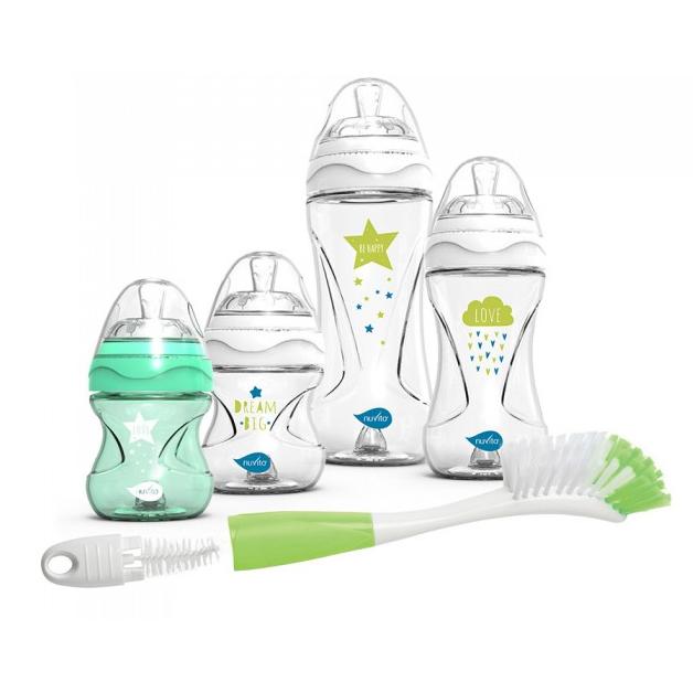 Set biberon regalo verde