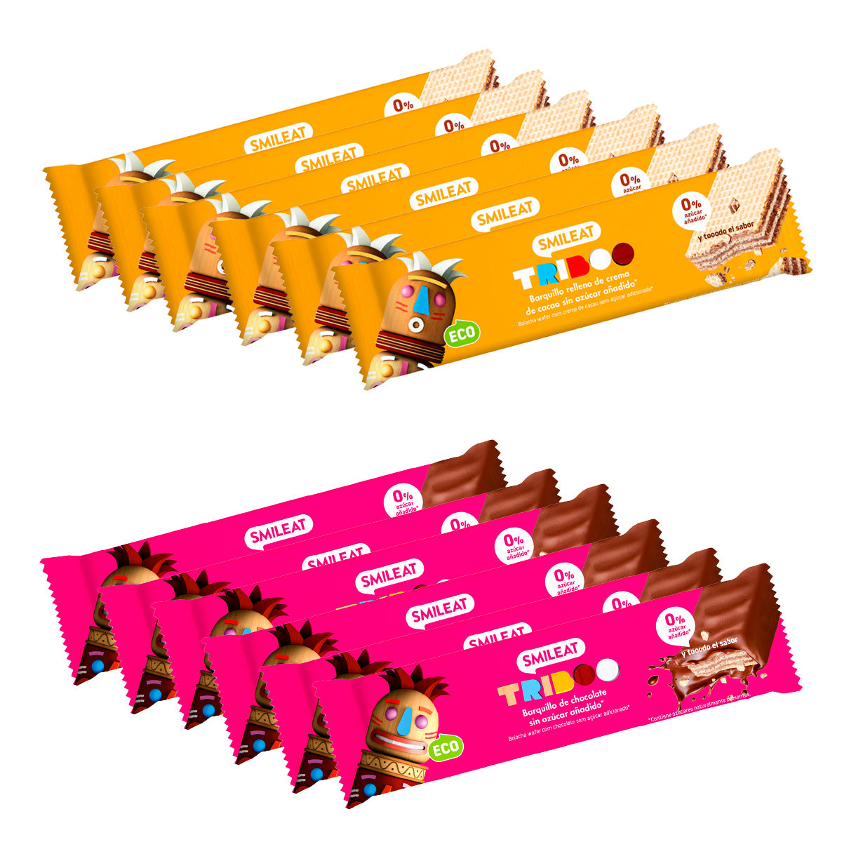 12-pack ECO-waffelstänger, Smileat, 30 g