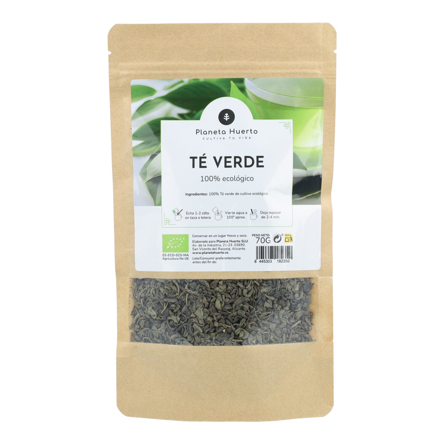 Groene thee buskruit ECO Planeta Huerto 70g