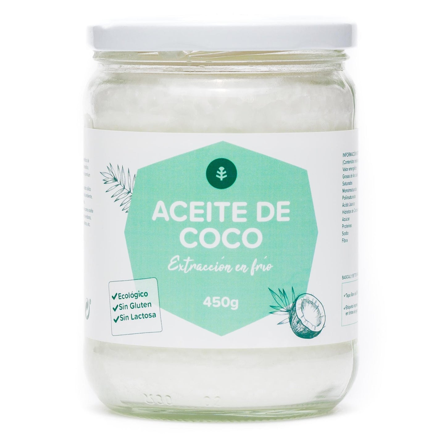 Huile vierge de coco ECO Planeta Huerto 500 ml