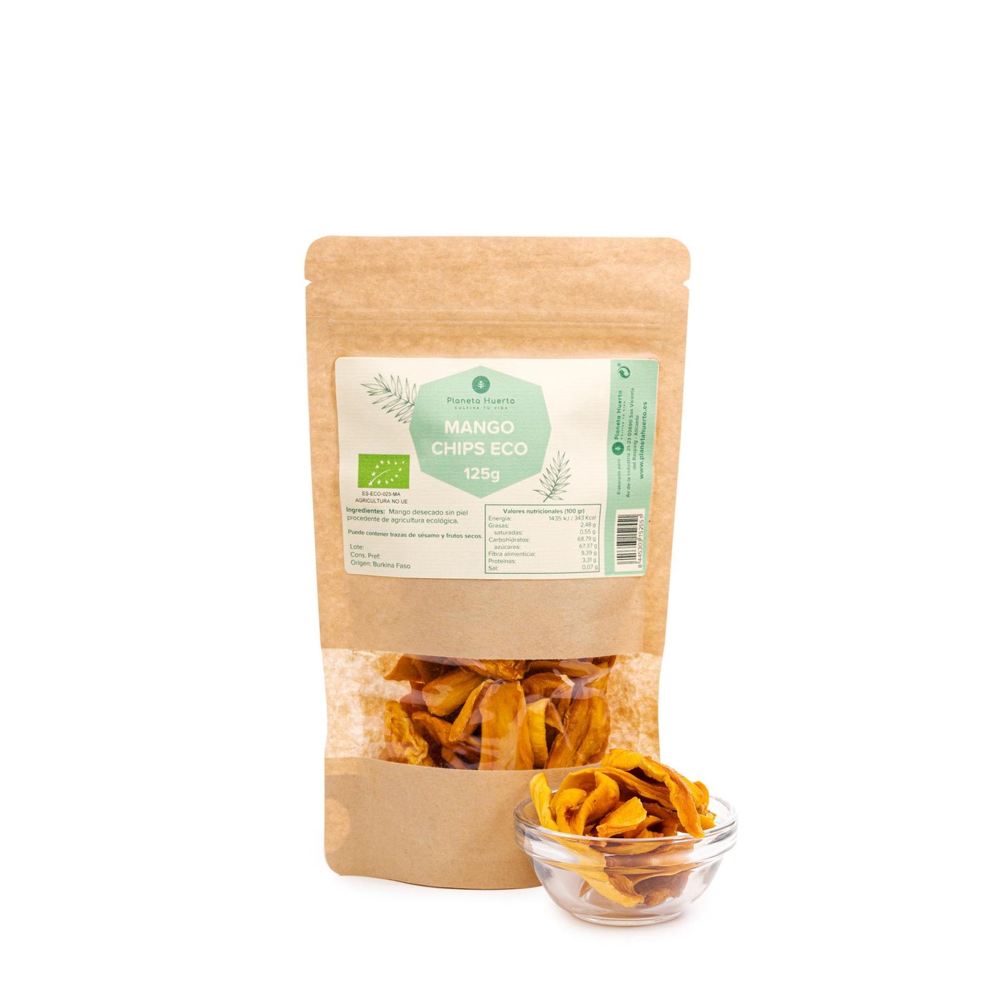 Suszone chipsy z mango ECO Planeta Huerto 125 g