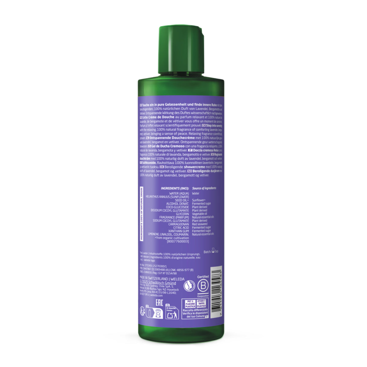 Weleda Lavender Relax Creamy Shower Gel 400 ml
