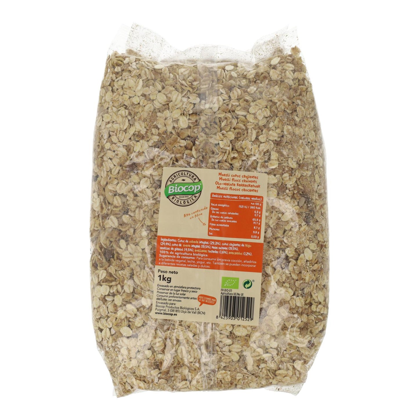 Muesli Flocons croustillants Biocop 1 kg