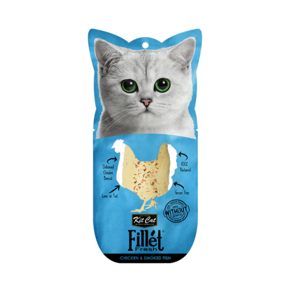 Zestaw Cat FilletFresh – kurczak i wędzona ryba 30 g Naturalna przekąska dla kotów