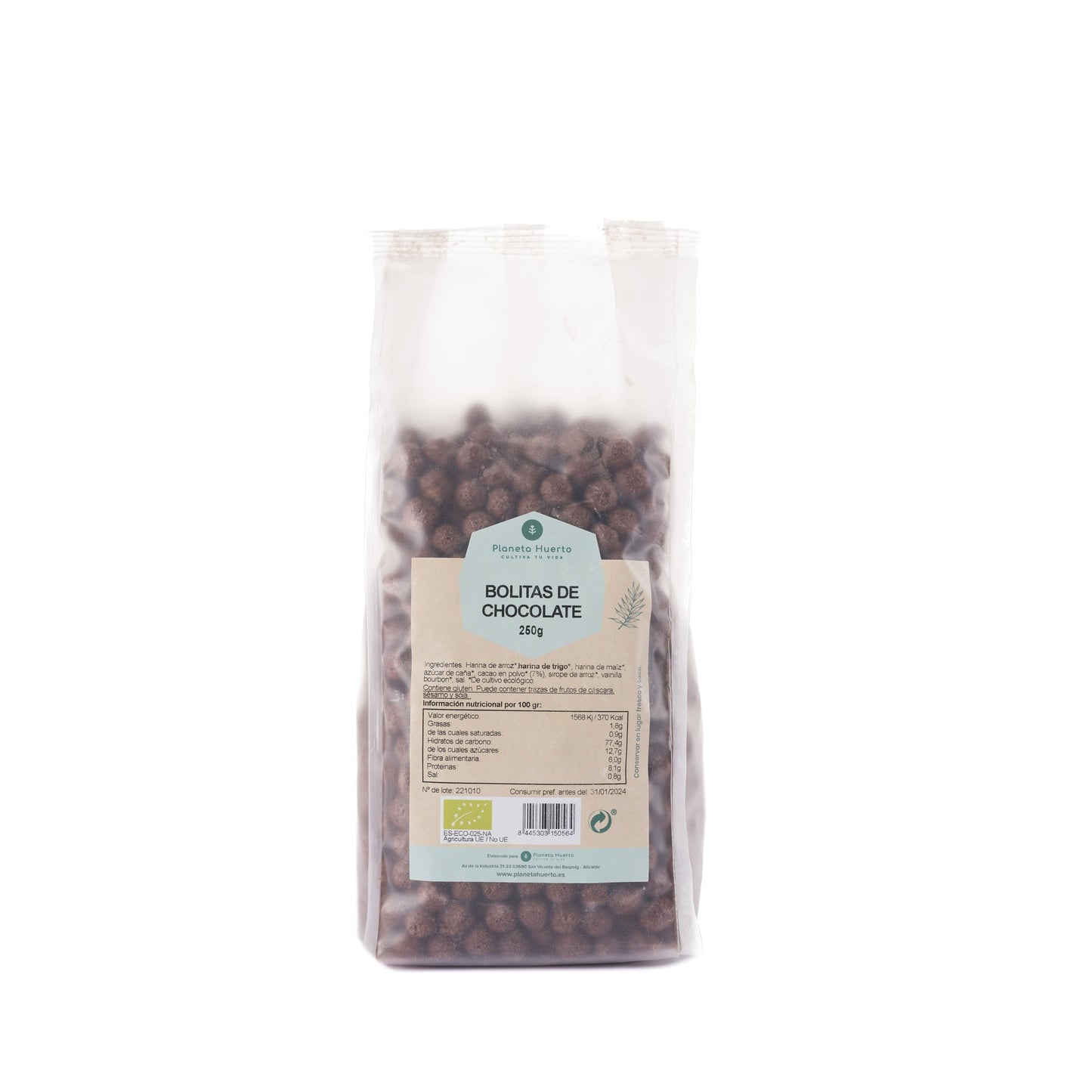 Getreide-Schokokugeln ECO Planeta Huerto 250 g