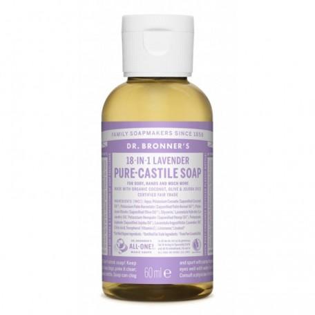 Sapone liquido alla lavanda Dr. Bronners 60 ml