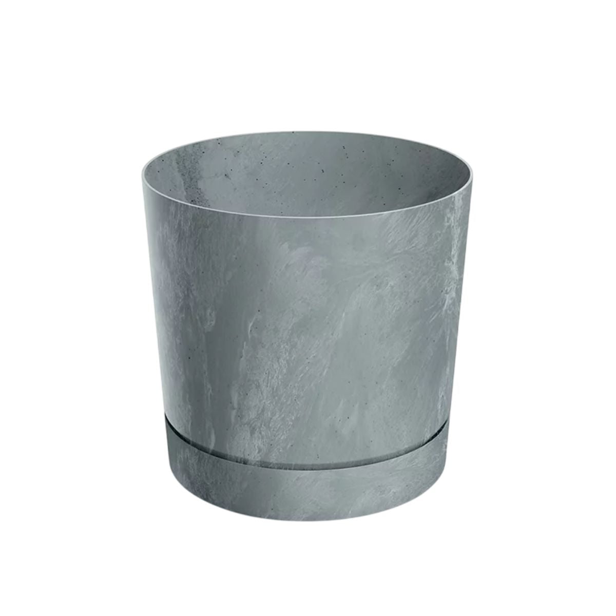 Vaso Pure cemento con piatto integrato grigio D 30 x 29
