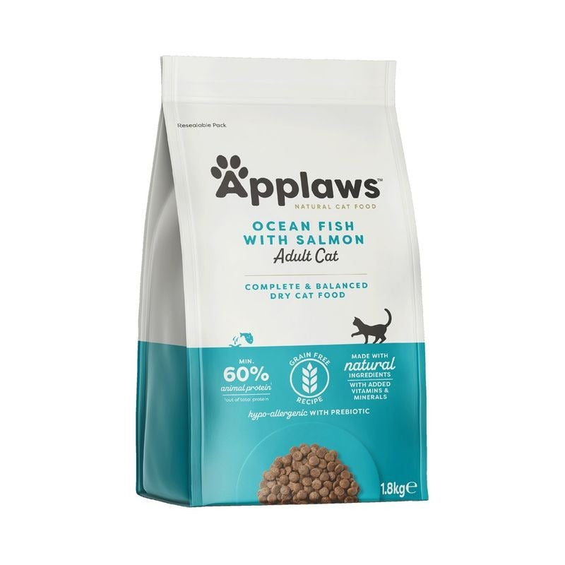 Applaws Cat Dry Adult Ryba i łosoś 1,8 kg Naturalna karma dla kotów bez zbóż