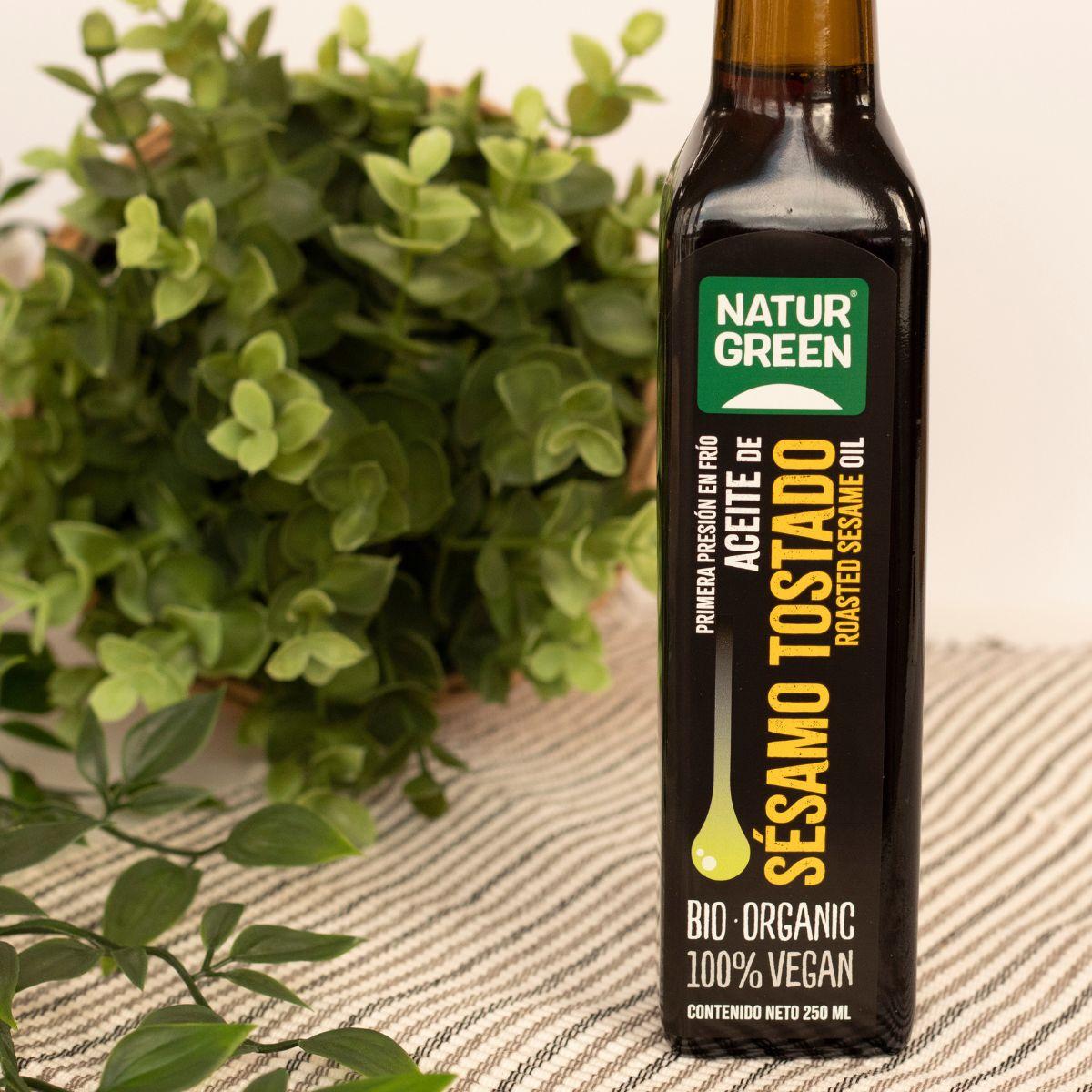 Biologische geroosterde sesamolie NaturGreen 250 ml