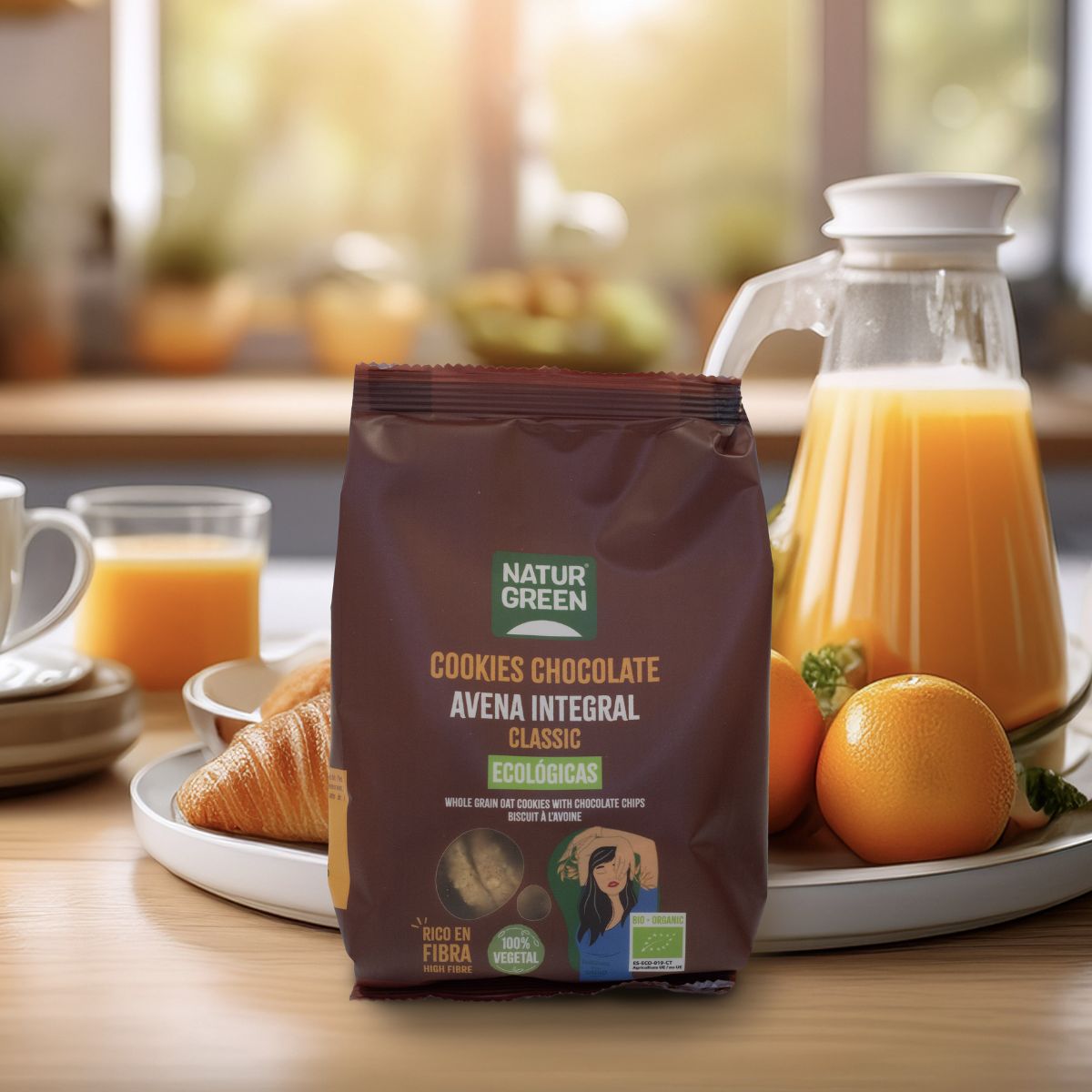 Havrekaka av fullkornsmjöl BIO NaturGreen 140 g