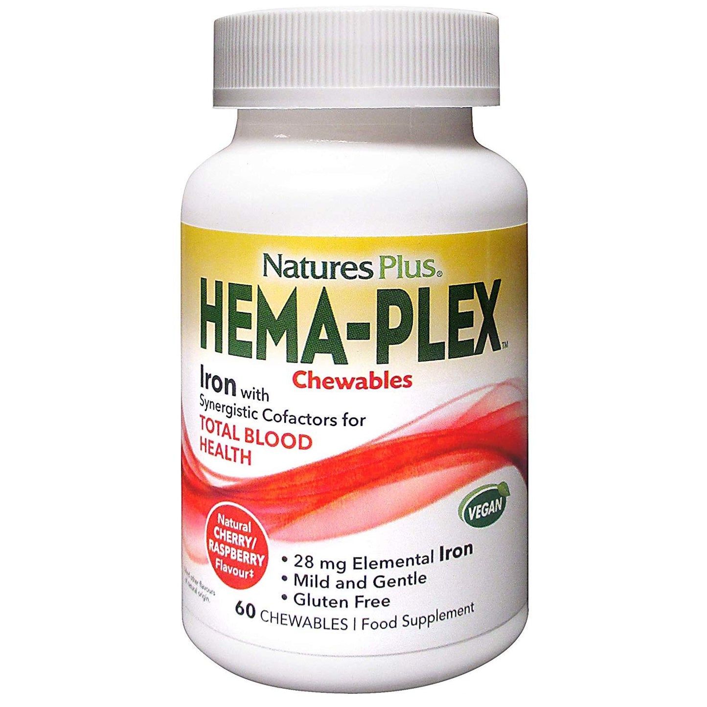 Nature's Plus Hema-Plex 60 chewable tablets