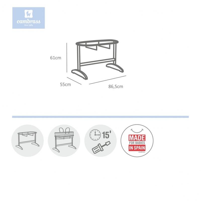 Nidus Smooth Wooden Bag Holder Cambrass