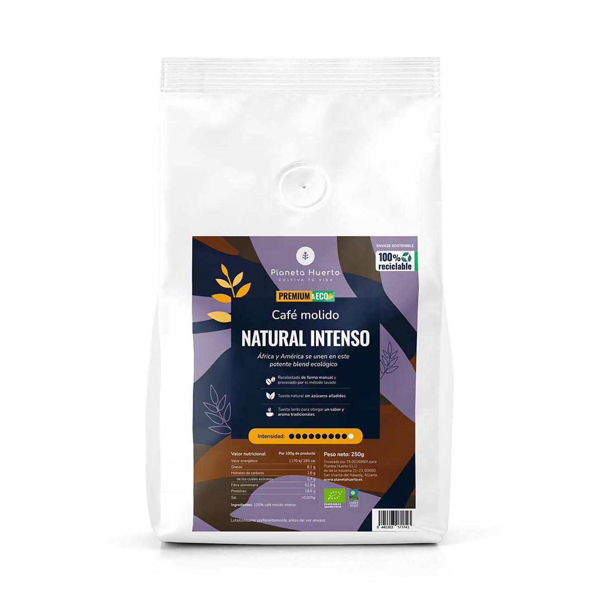 Intense naturel Eco intense café moulu Planeta Huerto 250 g