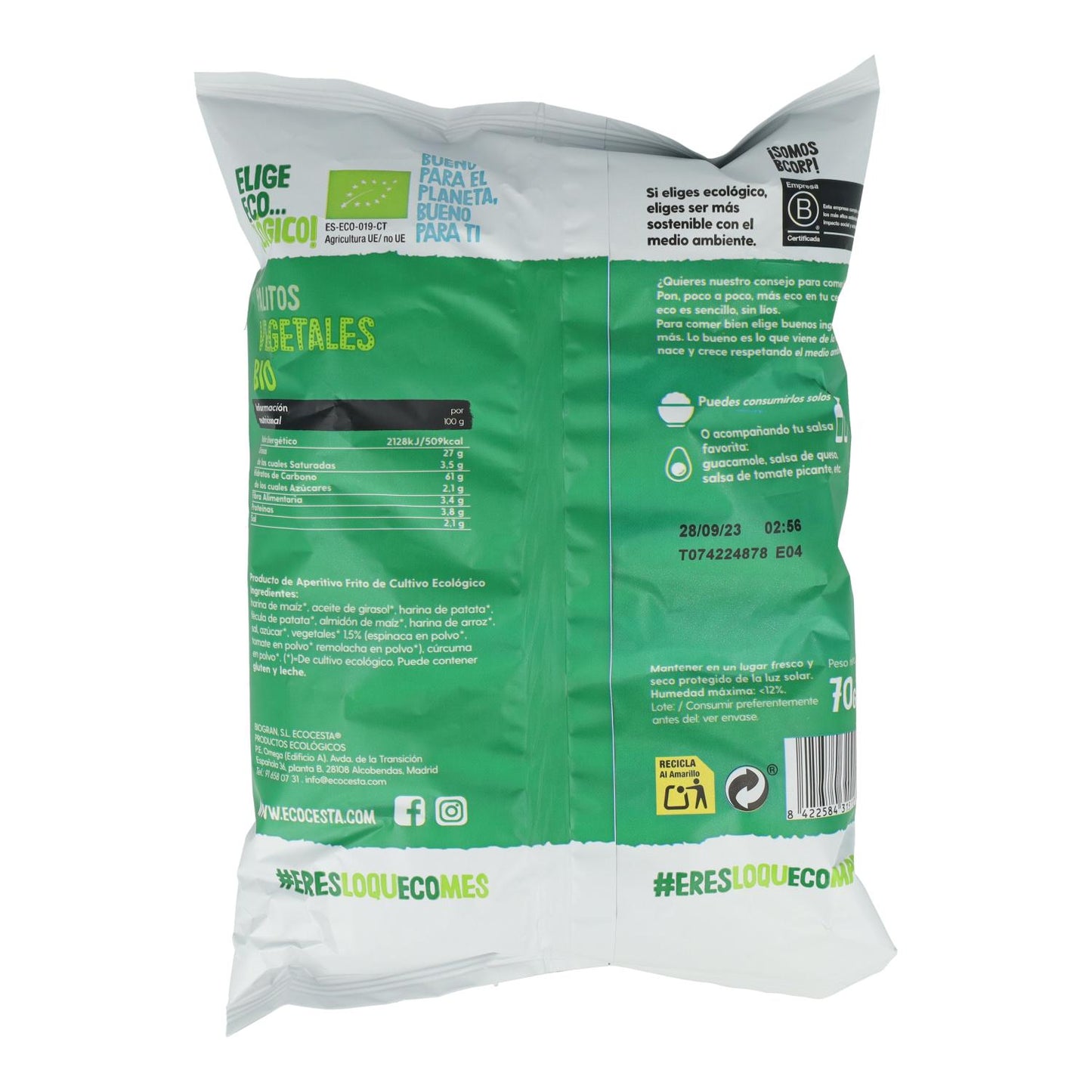 Bâtonnets de légumes bio, 70 g Ecocesta