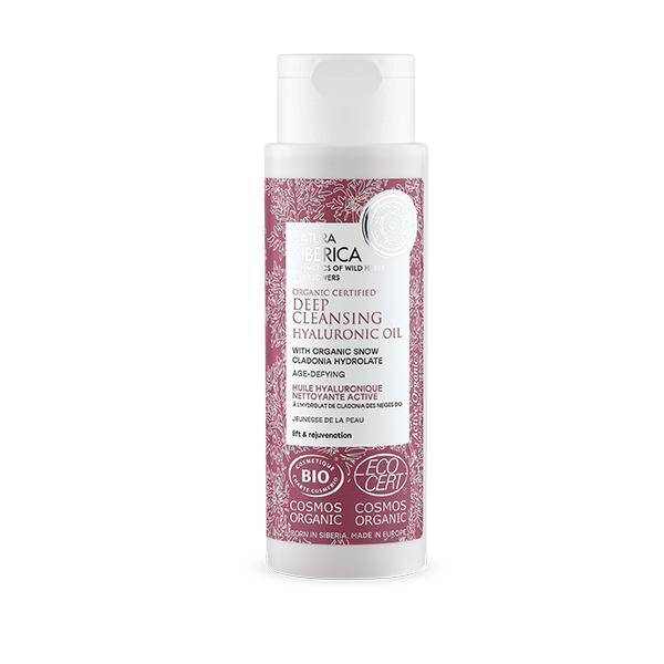 Hyaluronzuur olie voor diepe reiniging en anti-aging, biologisch gecertificeerd Natura Siberica 150 ml