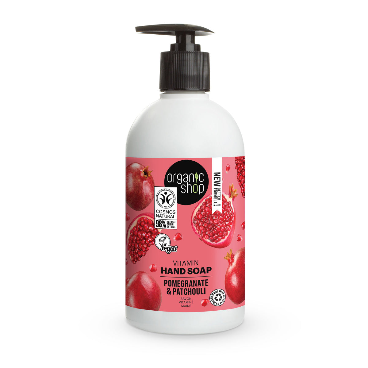 Sapone per le mani vitaminico al melograno Organic Shop 500 ml