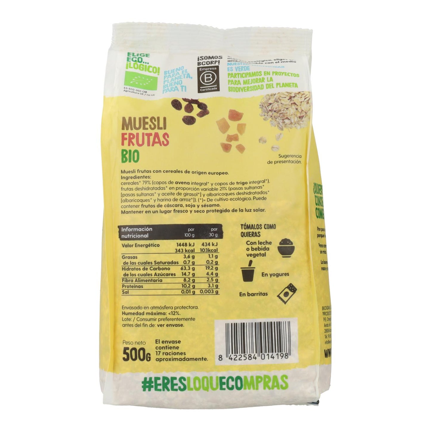 Musli owocowe Bio, 500 g Ecocesta