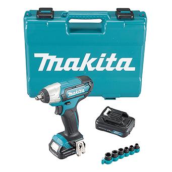 Klucz udarowy Makita 12V CXT 140Nm + klucze nasadowe TW140DSAEX