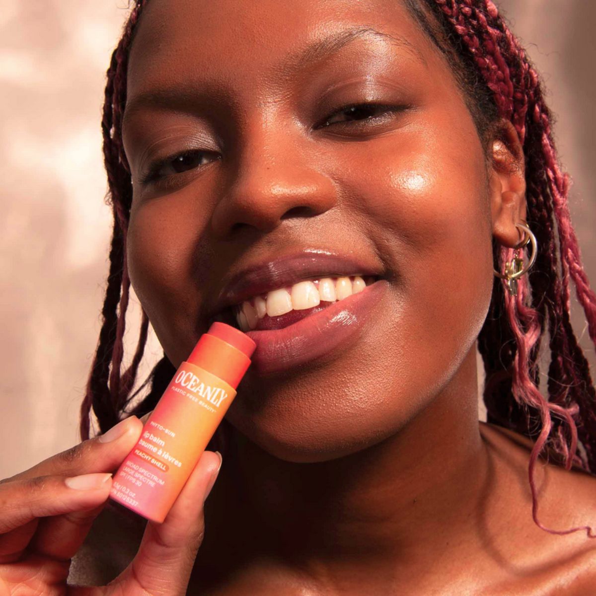 Oceanly - PHYTO-SUN Baume à lèvres teinté SPF 30 - Peachy shell, Attitude, 8,5 g