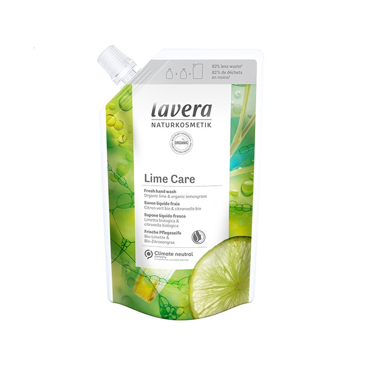 Recharge savon pour les mains citron vert frais Lavera 250 ml