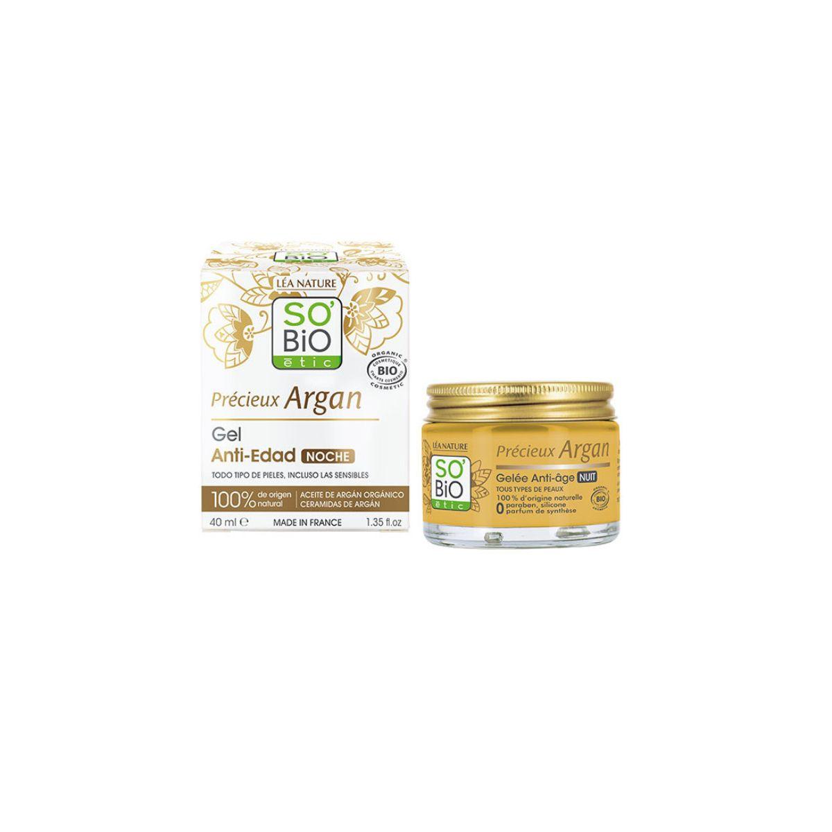 So'Bio étic Organic Argan Anti-Ageing Night Gel 40 ml