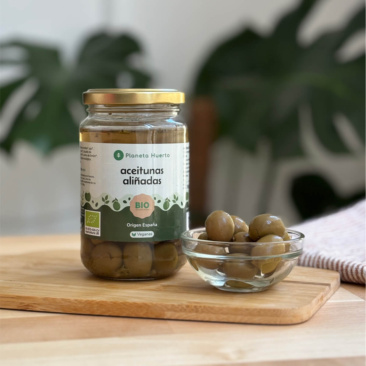 Olive verdi condite Eco Planeta Huerto 390g