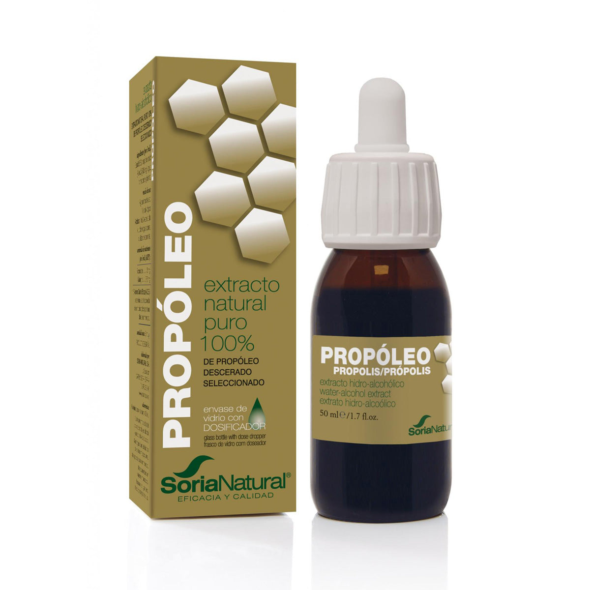 Extrait hydroalcoolique de propolis, Soria Natural, 50 ml
