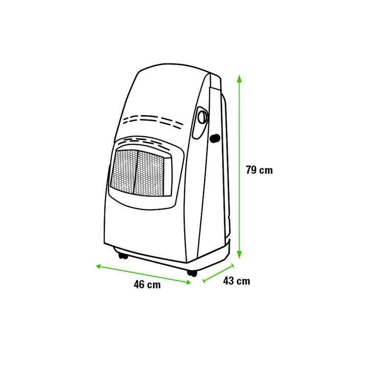 Gasolspis med blå låga utan termostat - VBF 4,2 kW DeLonghi (Renoverad)