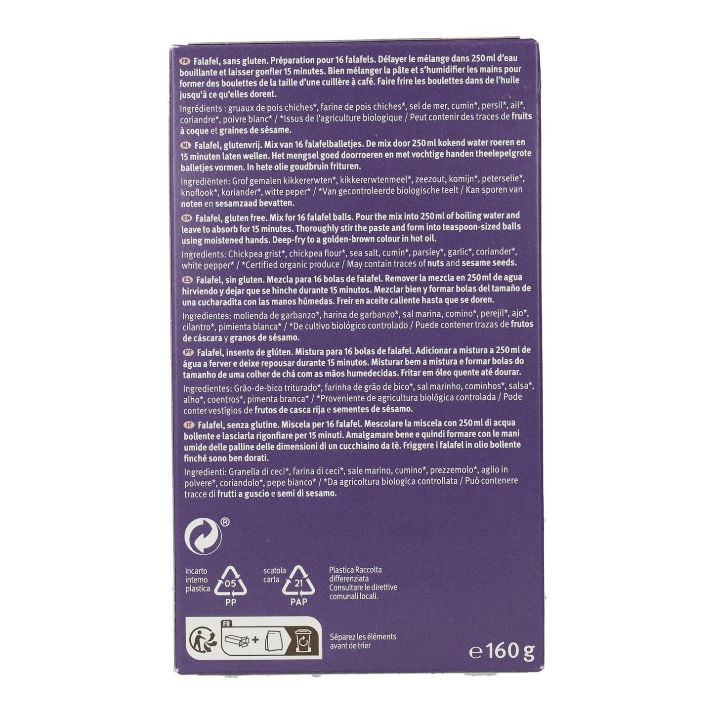 Bauckhof Gluten-Free Falafel 160 g