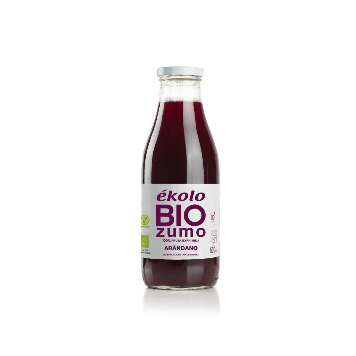 Bio-Cranberrysaft, 100 % gepresst, ékolo 500 ml