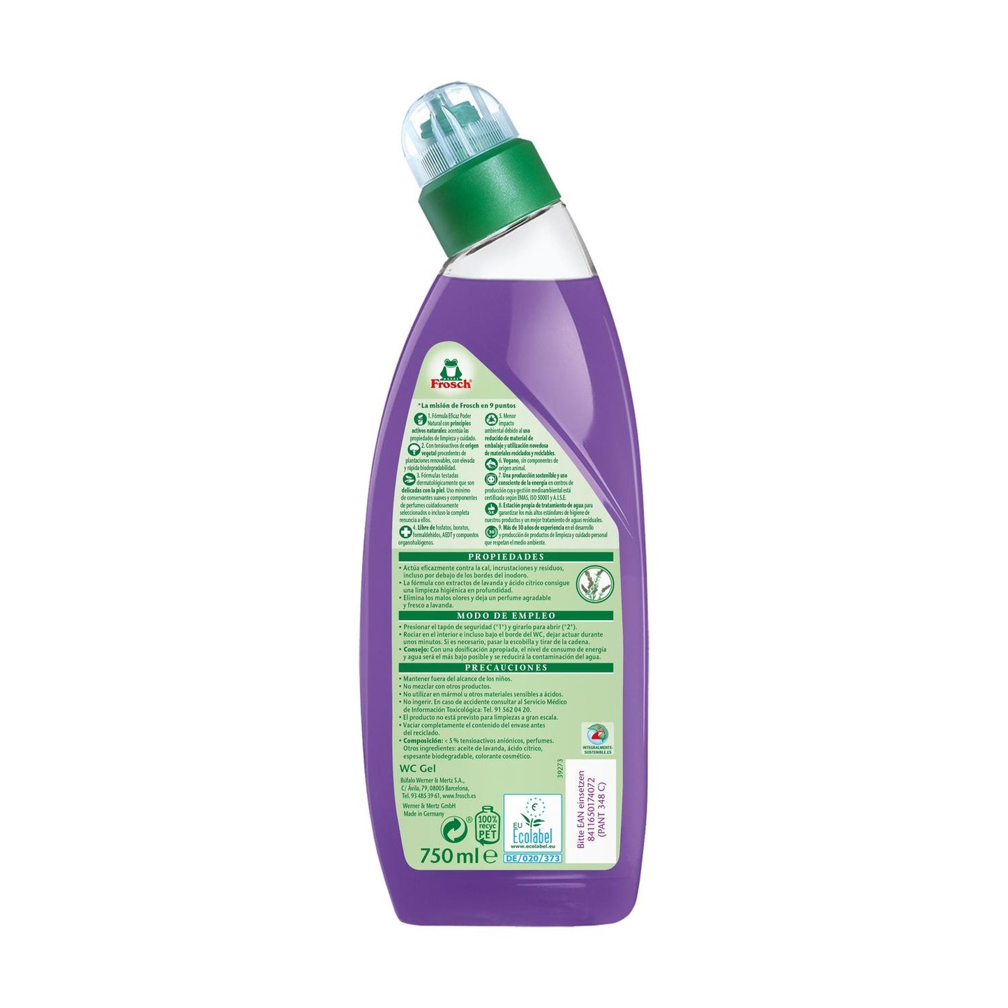 Żel do czyszczenia toalet Lavanda Eco Frosch, opakowanie 2 szt. x 750 ml