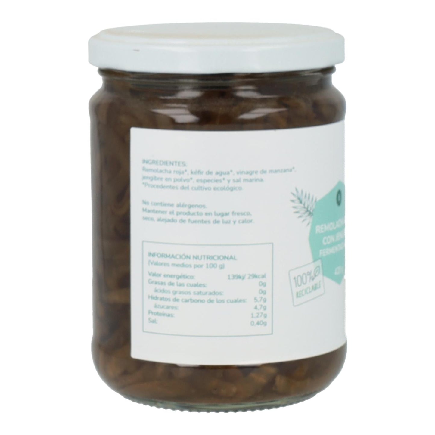 Gefermenteerde rode biet met gember Eco Planeta Huerto 420 g