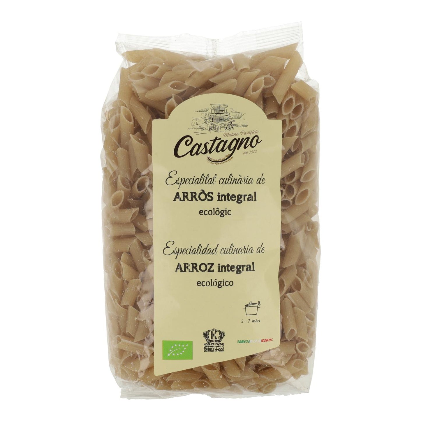Macarrones Arroz Integral ECO Castagno 500 g