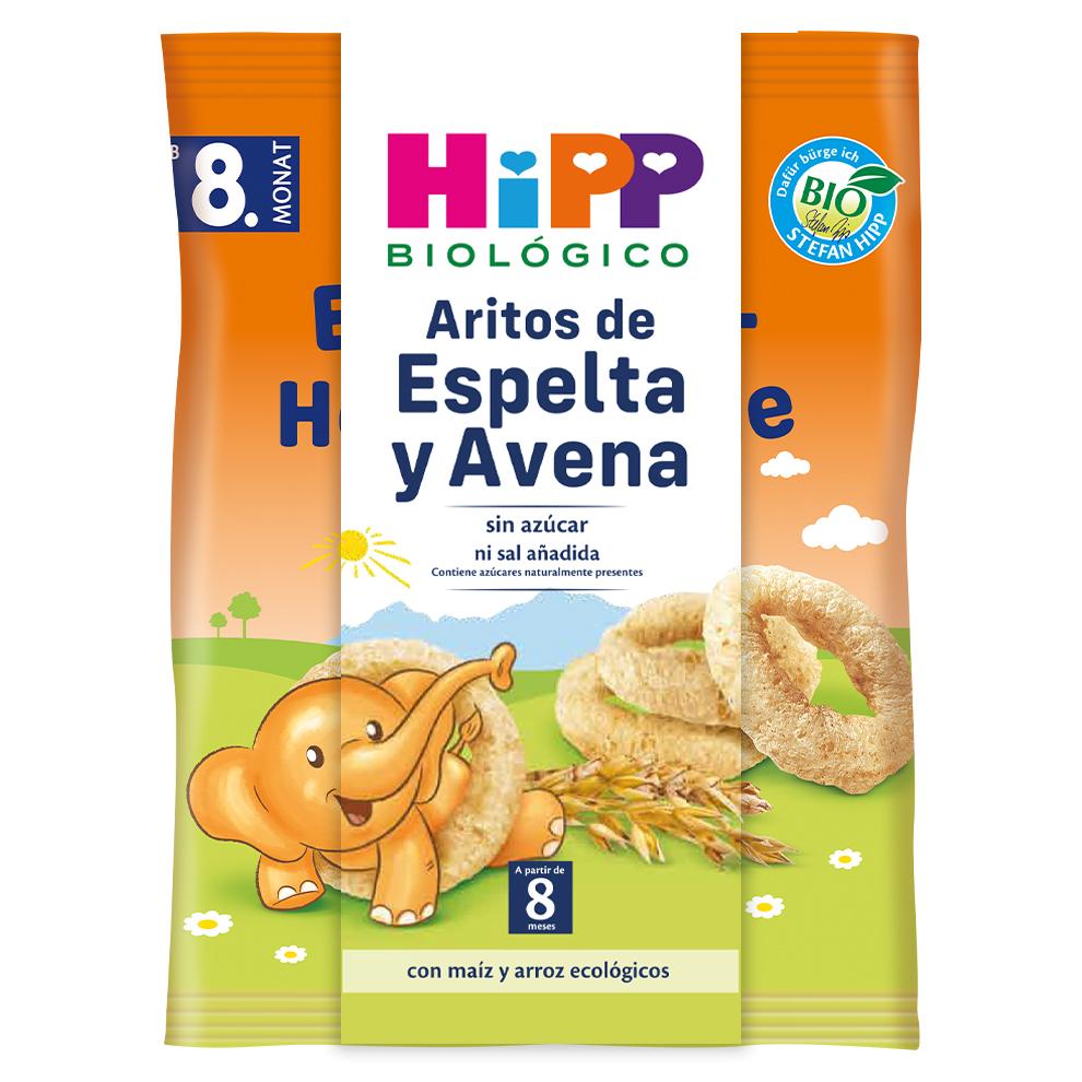 Lot de 3 snacks bio à l'avoine et à l'épeautre pour enfants de plus de 8 mois HiPP 30 g