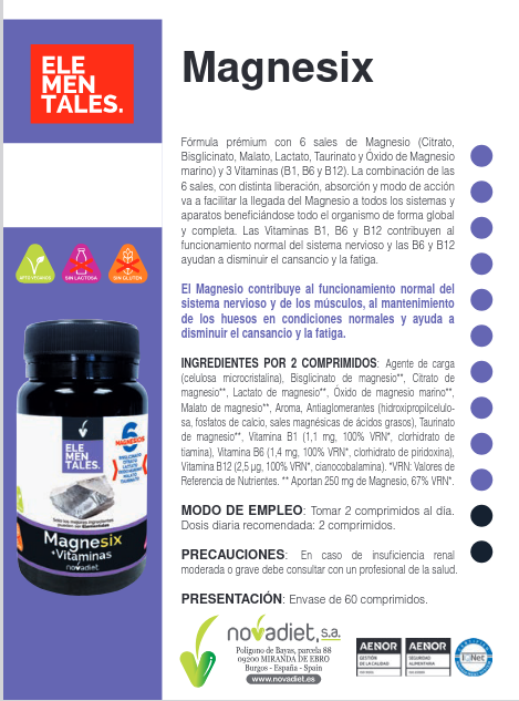 Magnesix Novadiet 30 cápsulas