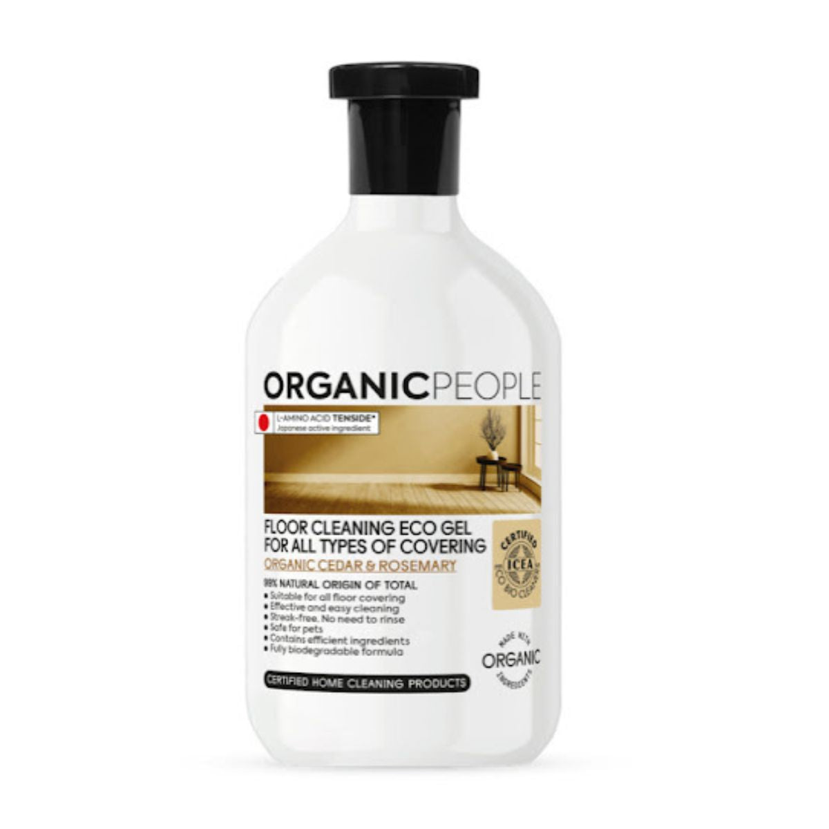 ECO vloerreiniger gel met biologische dennen en rozemarijn, Organic People, 500 ml