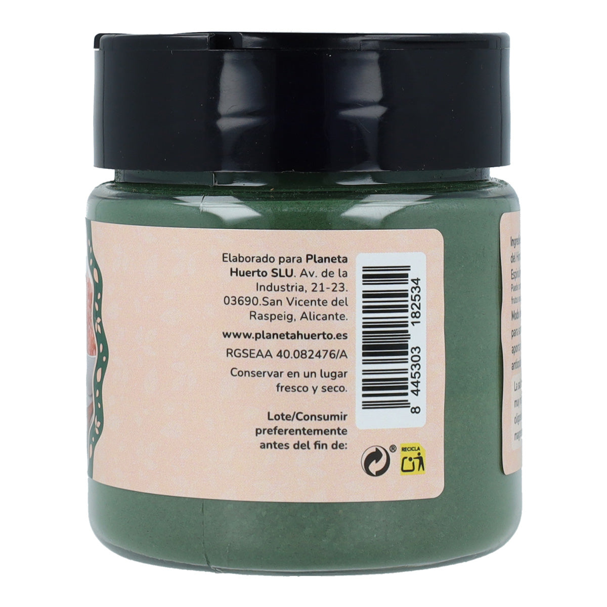 Rosa salt med Spirulina tångpulver ECO Planeta Huerto 100g