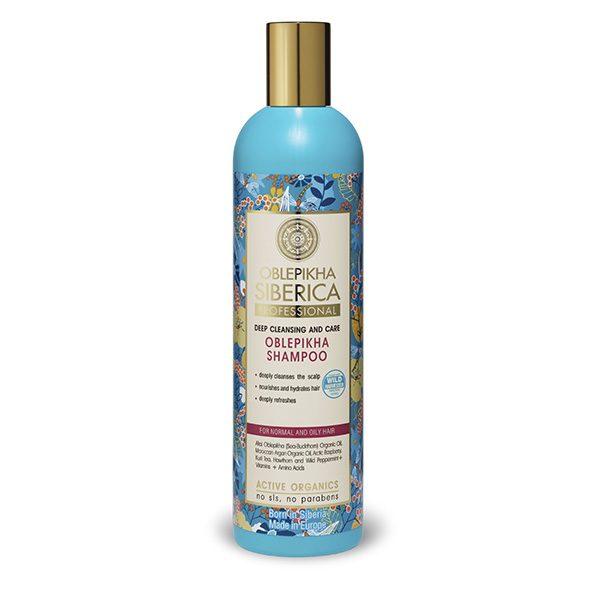 Shampooing pour cheveux normaux et gras Oblepikha 400 ml