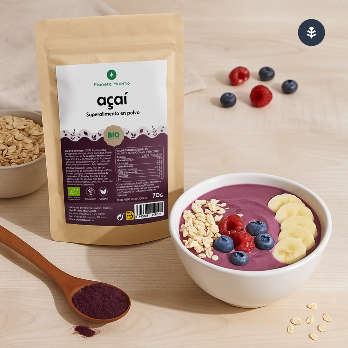Açaí in polvere ECO Planeta Huerto 1 kg