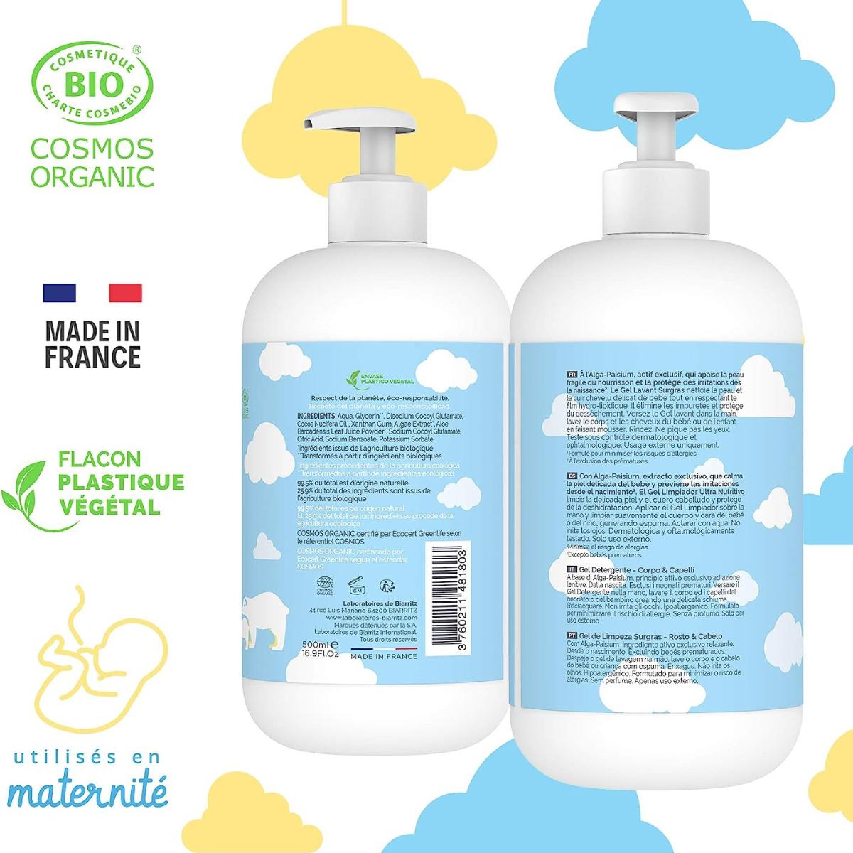 Rengöringsgel med natisalger 500 ml Biarritz