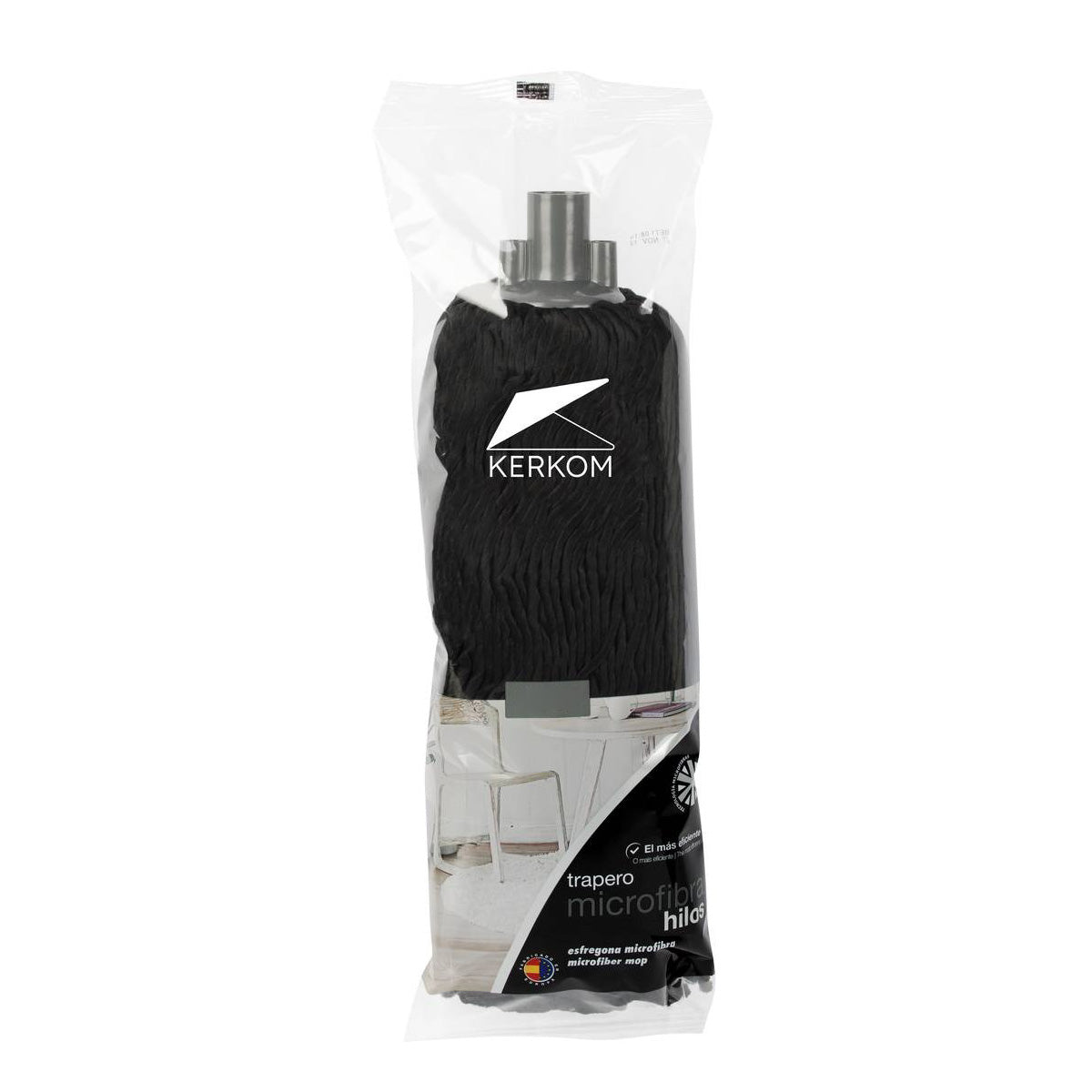 Serpillière microfibre noire PET Kerkom