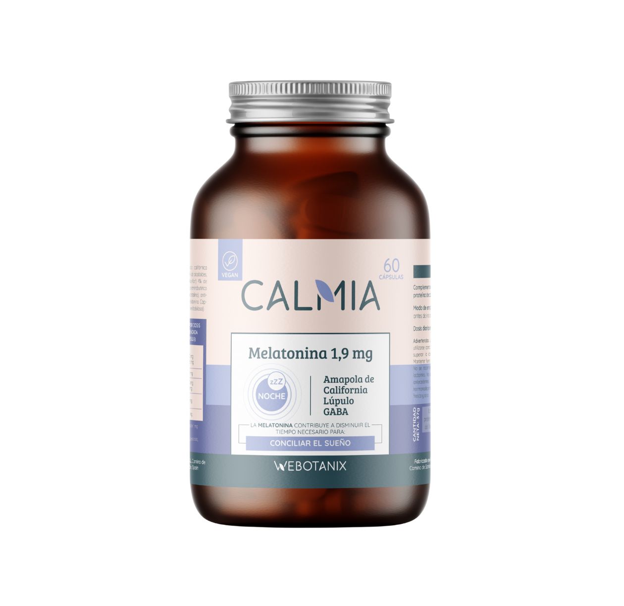 Calmia Noche Melatonin 1,9 mg WeBotanix 60 kapslar