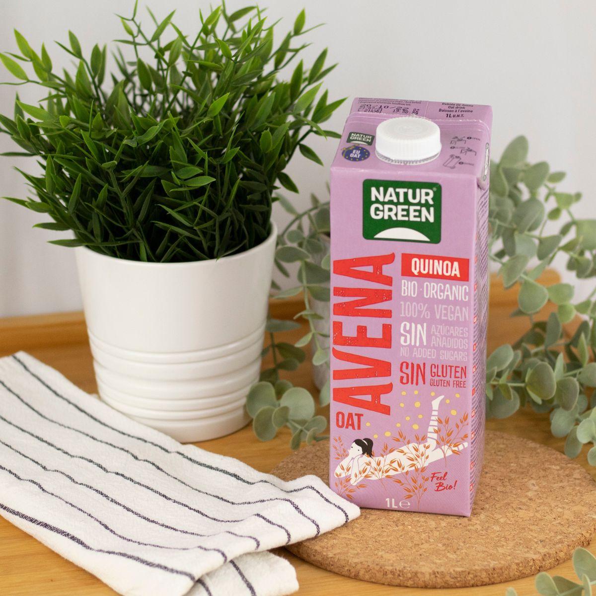 NaturGreen gluten-free organic oat and quinoa drink 1 L