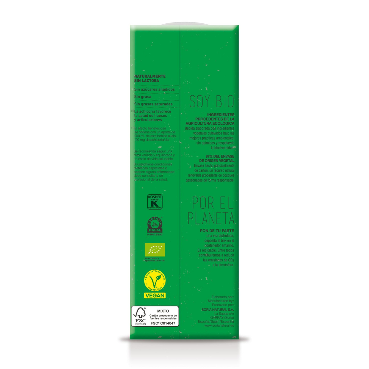 Napój owsiany BIO Soria Natural 1 l