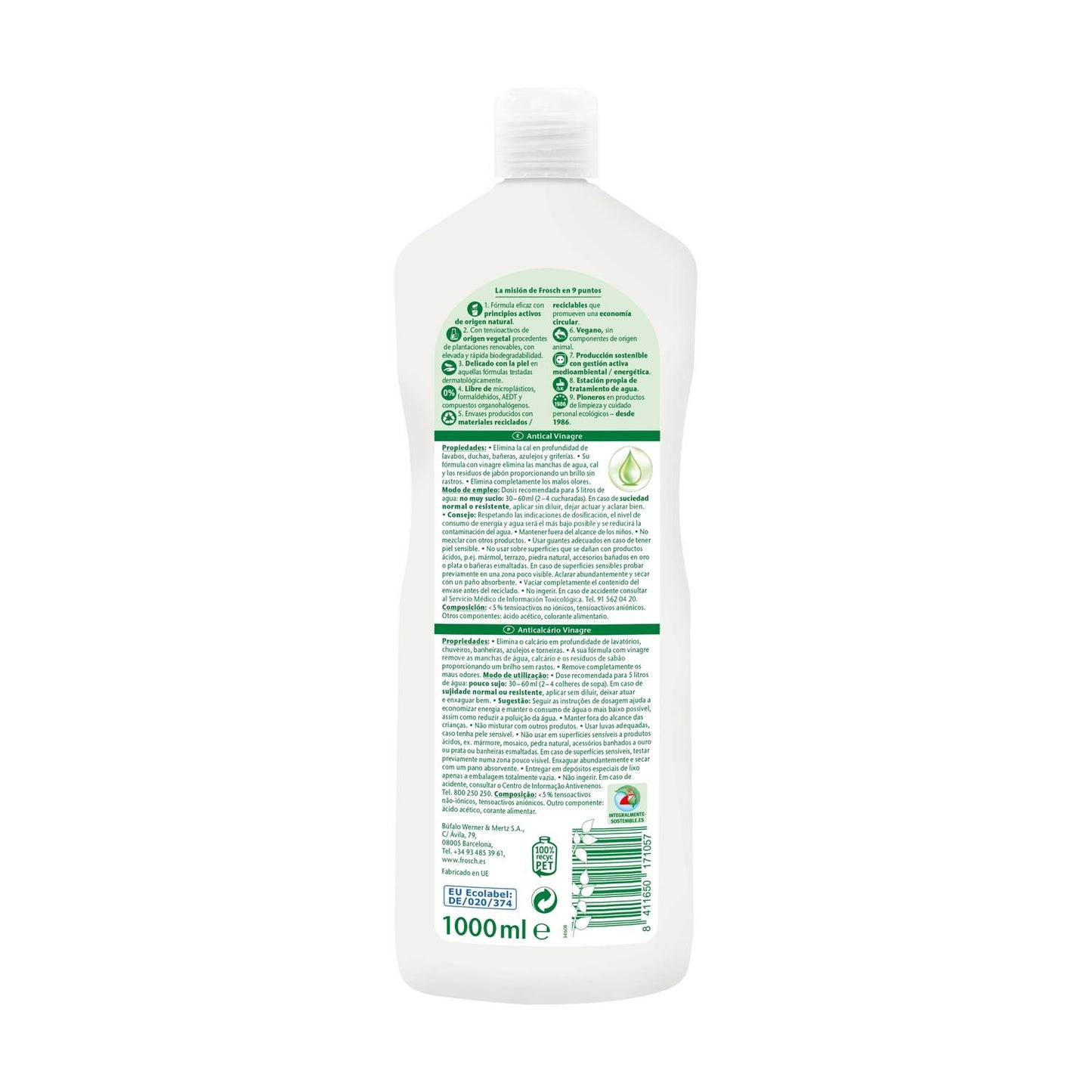 Ocet przeciwkamienny Eco Frosch 1000 ml