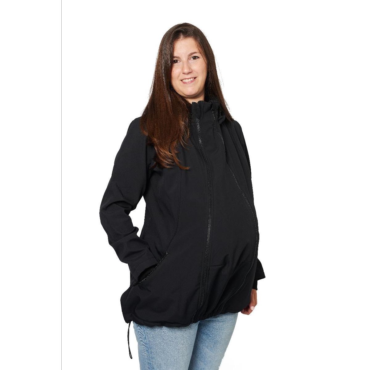 Manteau de portage 4 en 1 Momawo Noir Kangura taille M