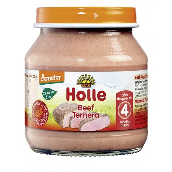 ECO beef jar +4 M, Holle 125 g
